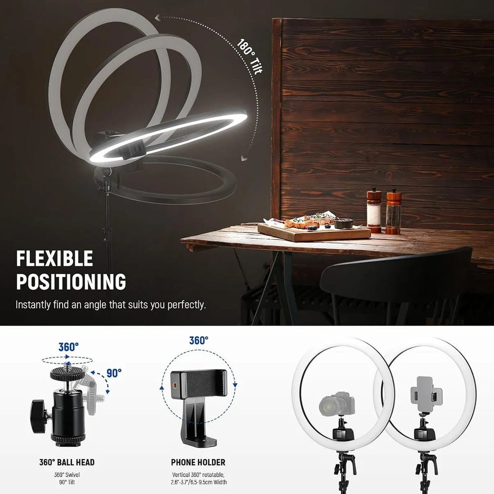 NEEWER SRP18C Ultra-Slim RGB Ring Light