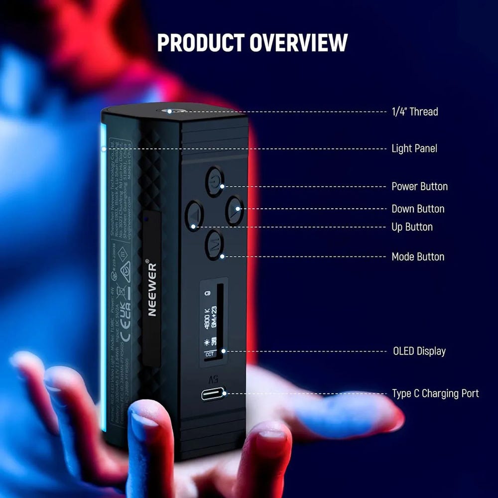 NEEWER TL98C Led Light Wand