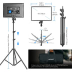 NEEWER NL-288ARC LED Video Light with Light Stand - 2 Pack