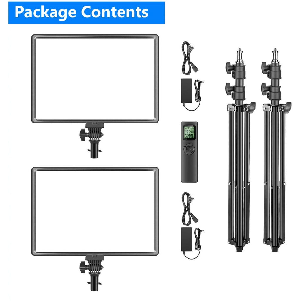 NEEWER NL-288ARC LED Video Light with Light Stand - 2 Pack