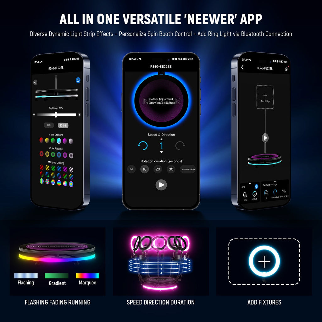 NEEWER 100cm 360 Degree Photo Booth Machine