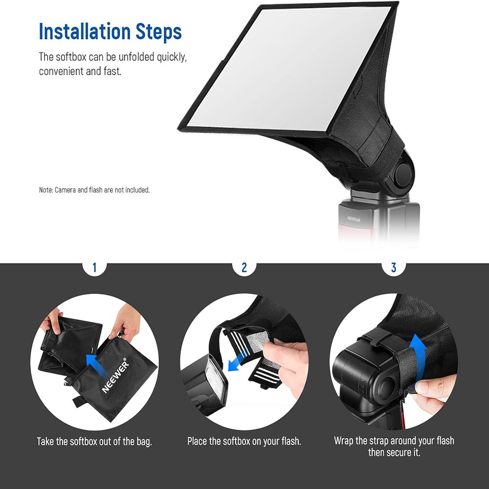 NEEWER 15x12cm Universal Flash Diffuser