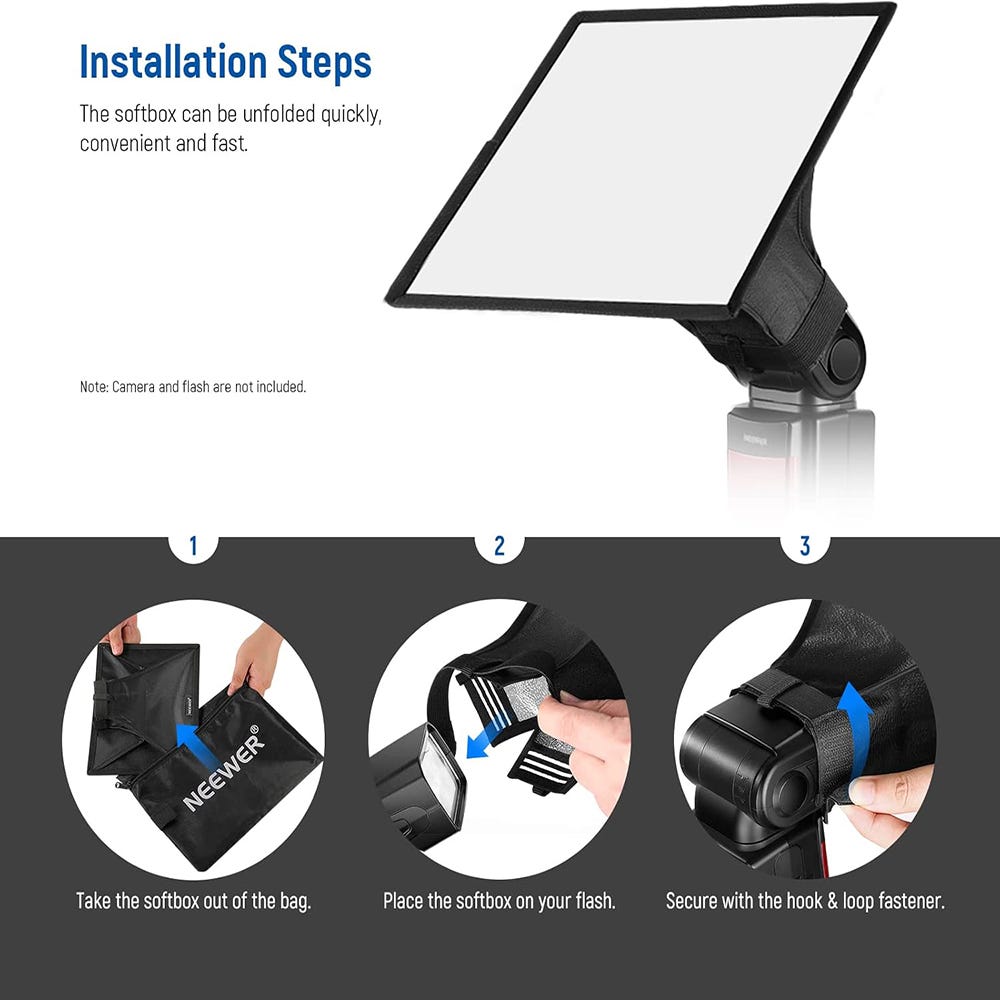 NEEWER 18x22cm Universal Flash Diffuser