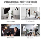 NEEWER 2.1m Aluminium Light Stand - 2 Pack