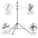 NEEWER 2.2m Stainless Steel Light Stand