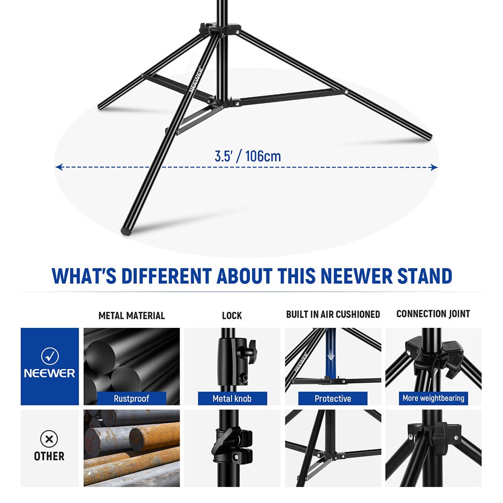 NEEWER 2.8m Air Cushioned Light Stand