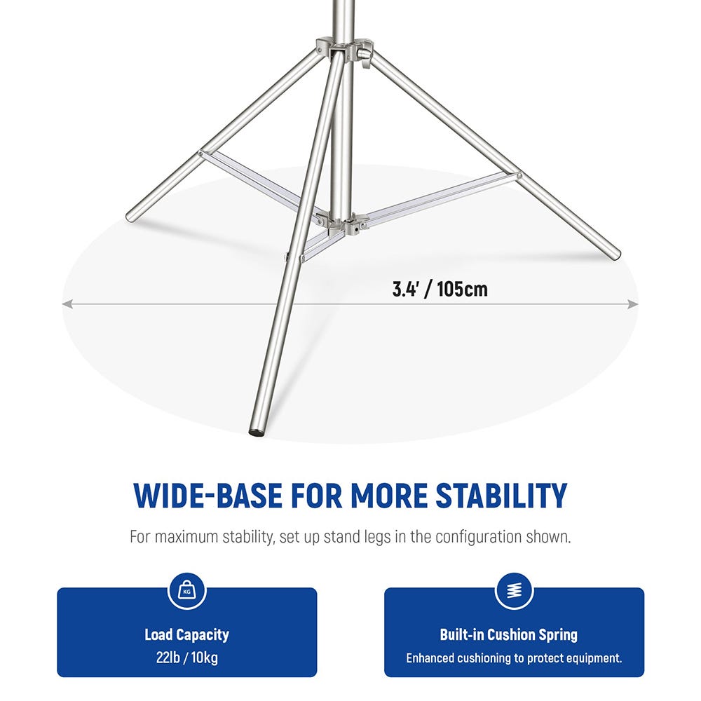 NEEWER 2.8m Stainless Steel Light Stand