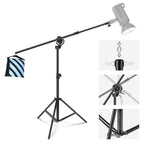 NEEWER 2.95m Light Stand with Boom Arm