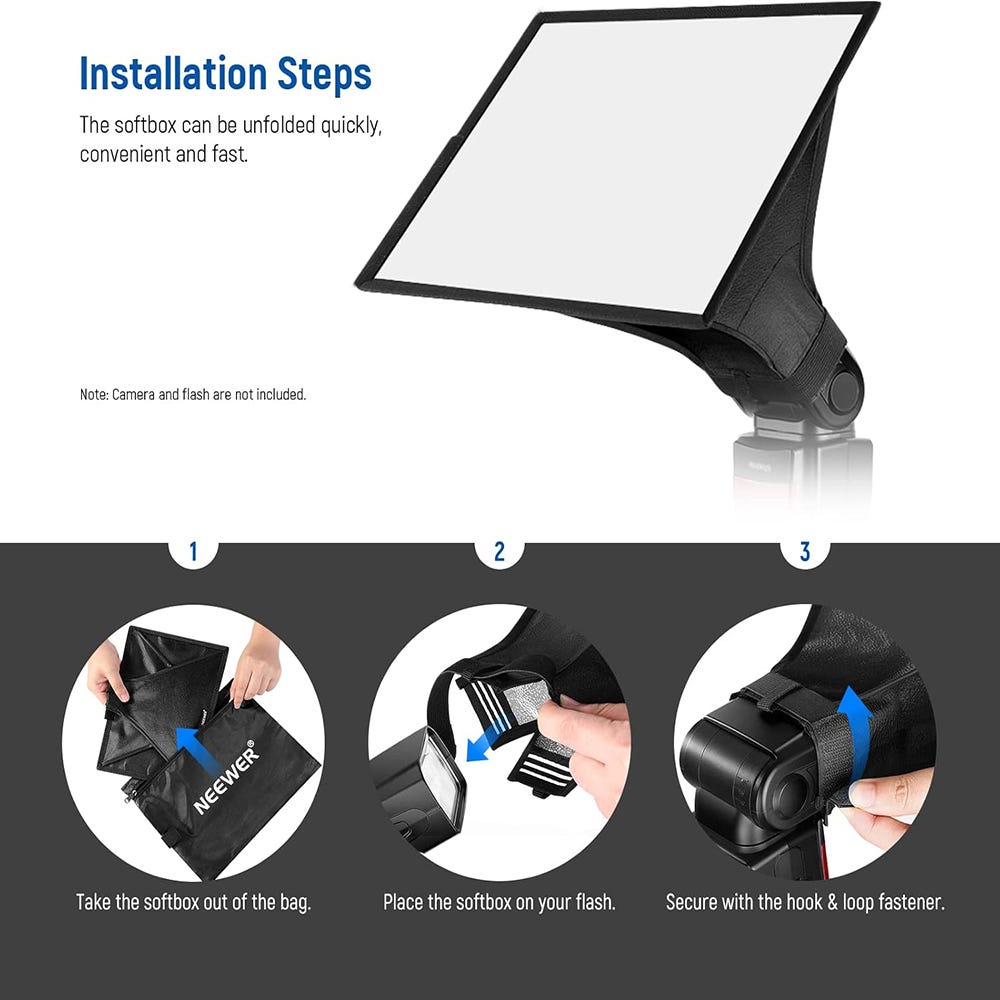 NEEWER 20x28cm Universal Flash Diffuser
