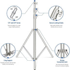 NEEWER 2m Stainless Steel Light Stand