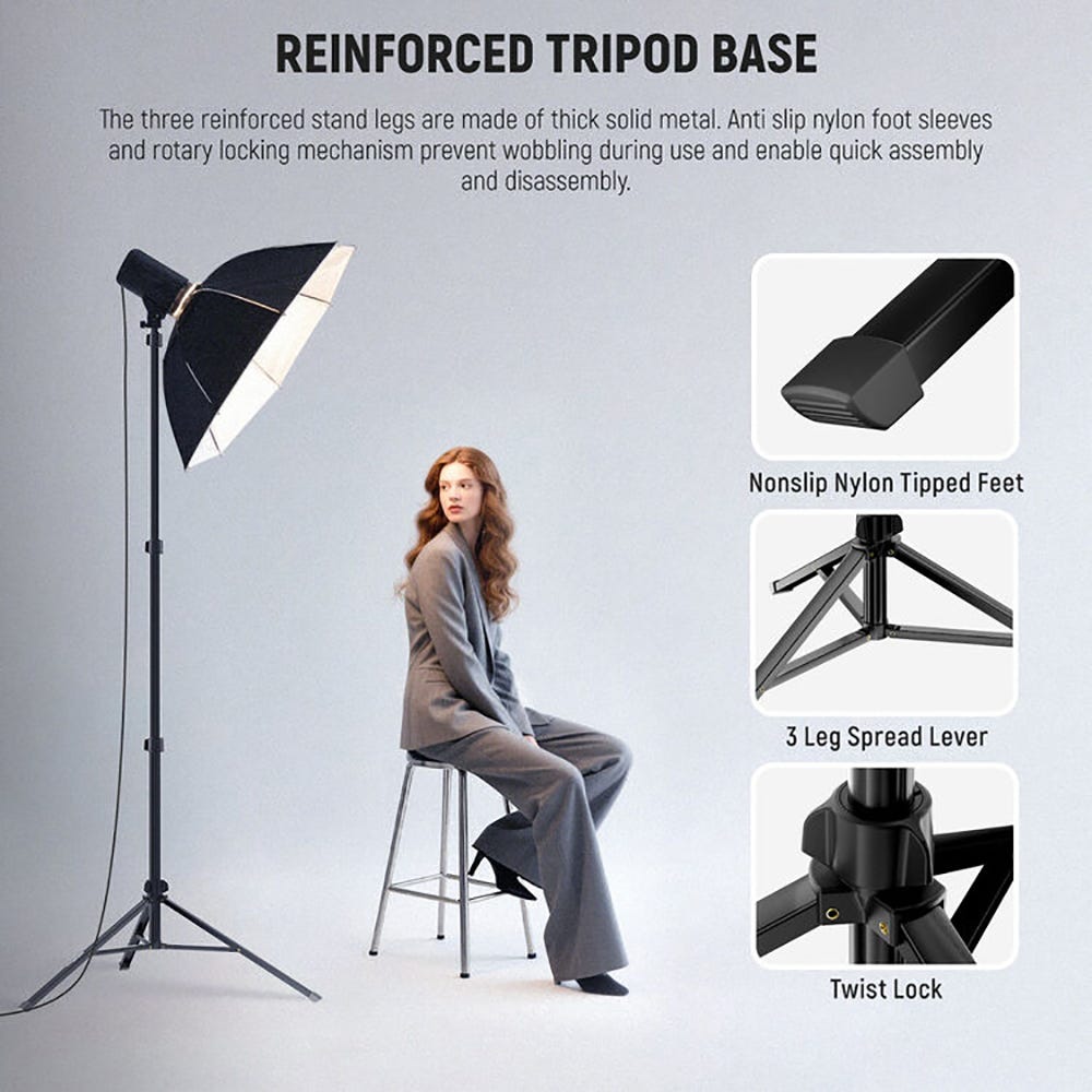 NEEWER 2m Light Stand with Ball Head