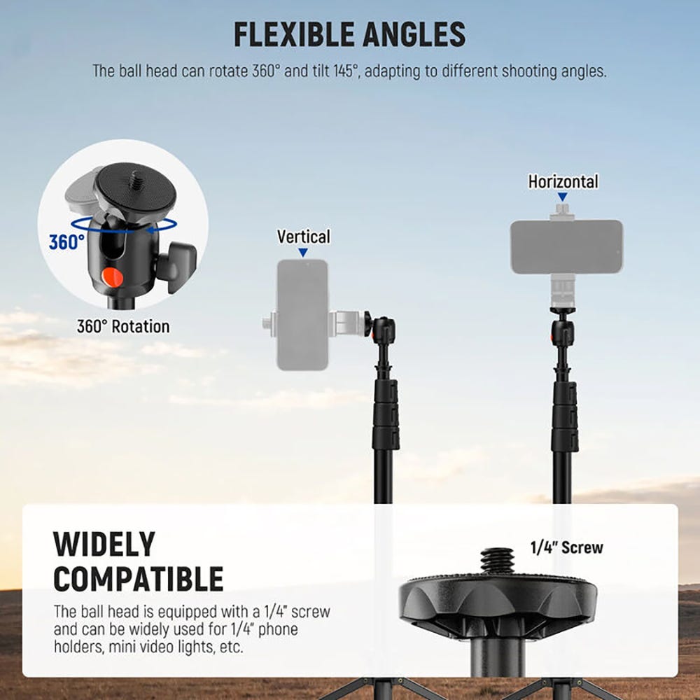 NEEWER 2m Light Stand with Ball Head