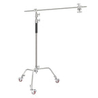 NEEWER 3.3m Metal C-Stand with Boom Arm and Wheels