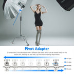 NEEWER 3.3m Metal C-Stand with Boom Arm and Wheels