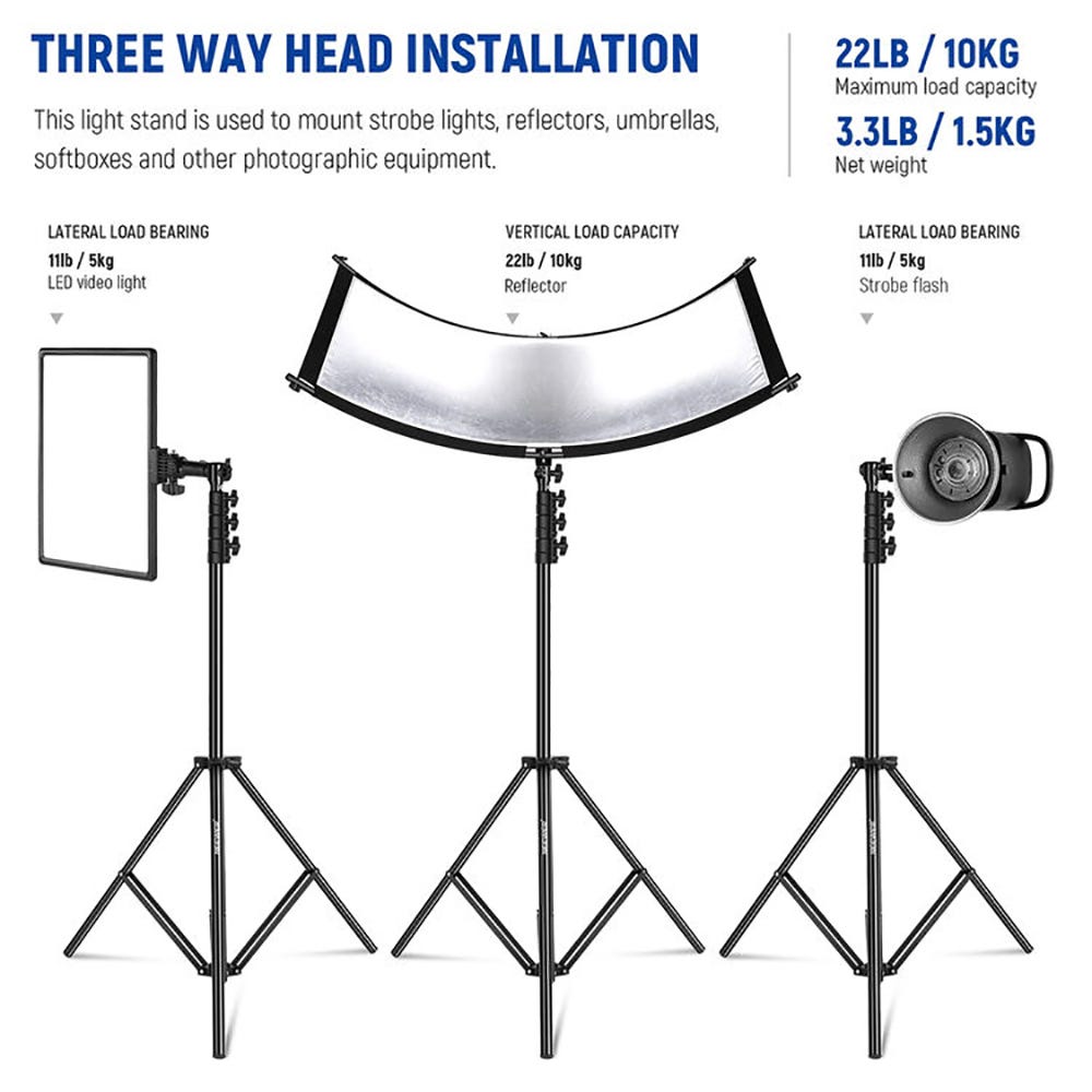 NEEWER 3m Air Cushioned Light Stand