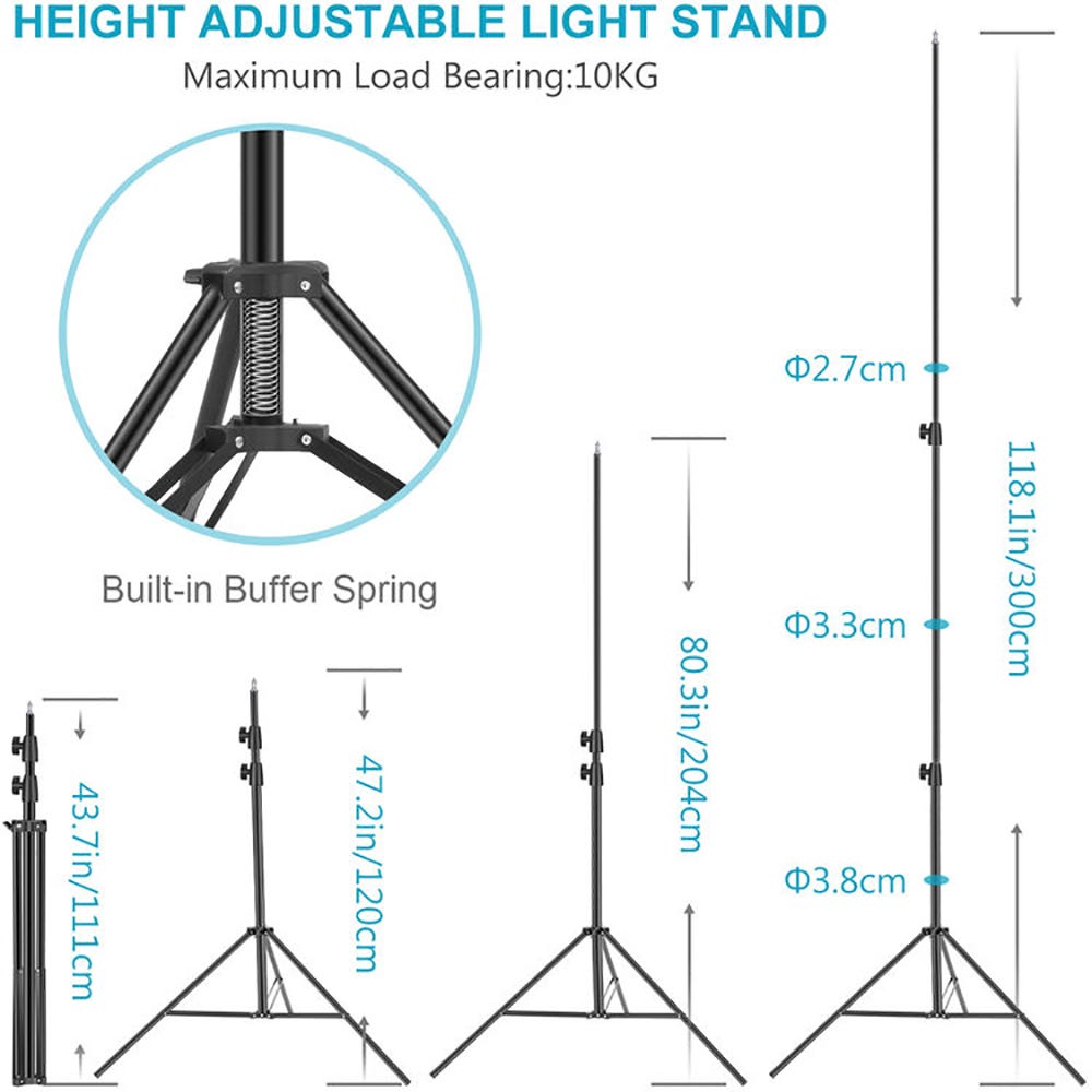 NEEWER 3m Light Stand with Sandbag