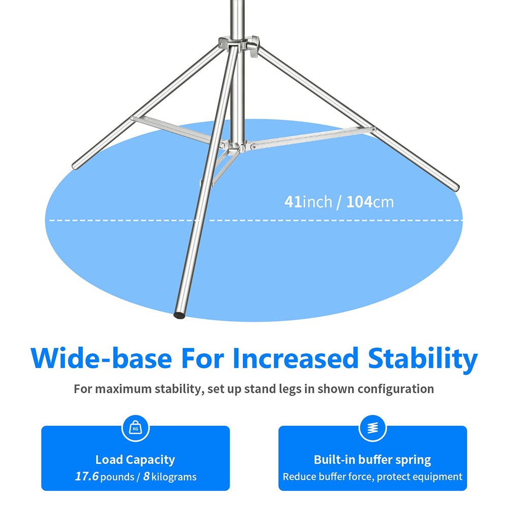NEEWER 3m Stainless Steel Light Stand
