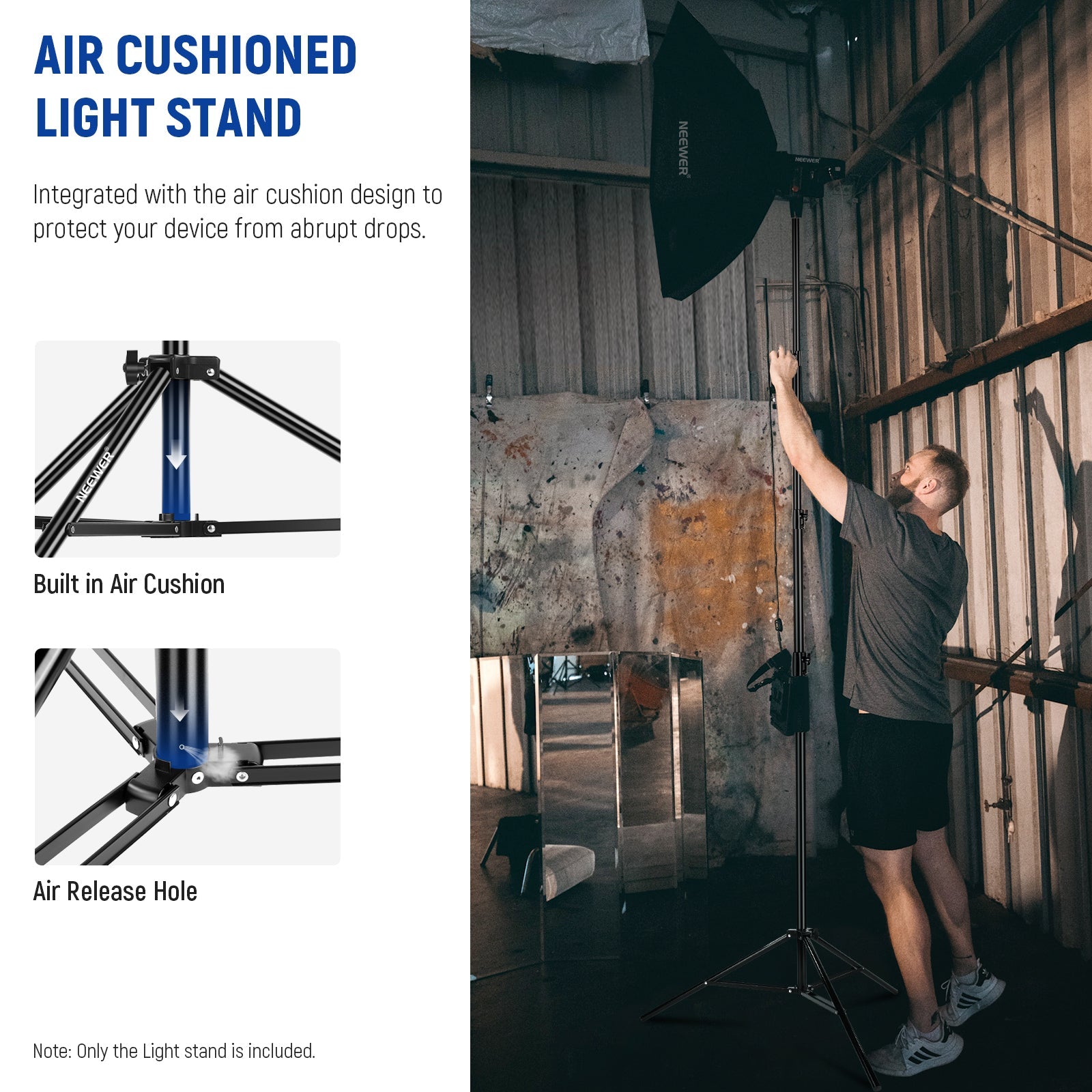 NEEWER 400cm 25-30-35-40mm Air Cushion Light Stand