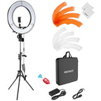 NEEWER 48cm Ring Light with Phone Holder and Light Stand