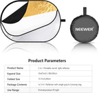 NEEWER 80 x 120cm 5-in-1 Reflector