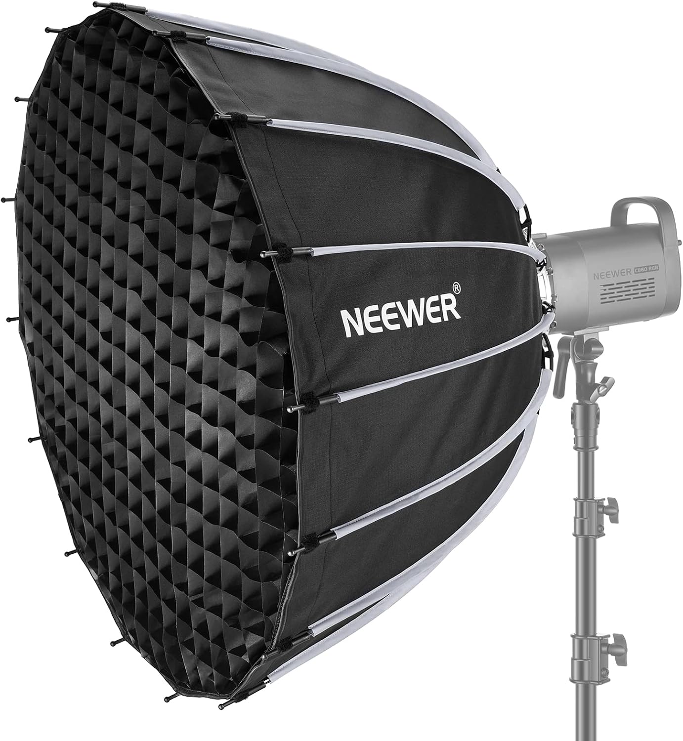 NEEWER 85cm Deep Parabolic Quick Release Softbox with Honeycomb Grid 