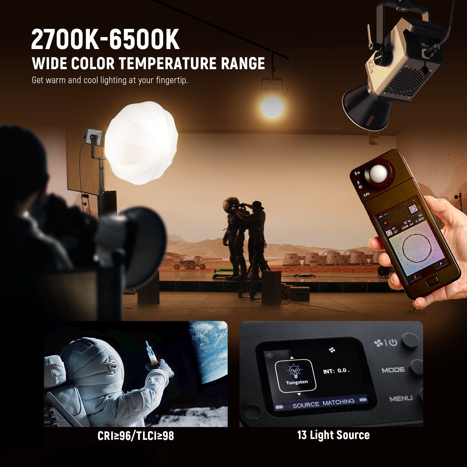 NEEWER AS600B Bi-Color LED Video Light