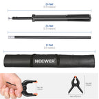 NEEWER Backdrop Support System 3 x 2.1m with 2 Sandbags and 8 Clamps
