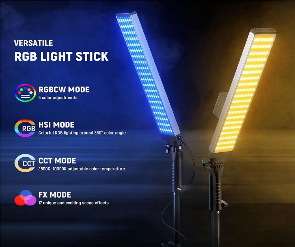 NEEWER BH20C RGB Light with Light Stand