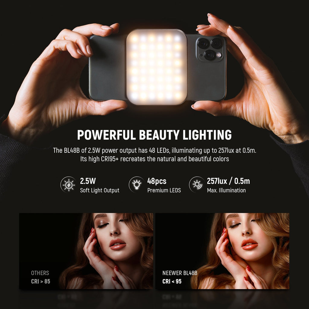 NEEWER BL48B Basic Magnetic Selfie Light