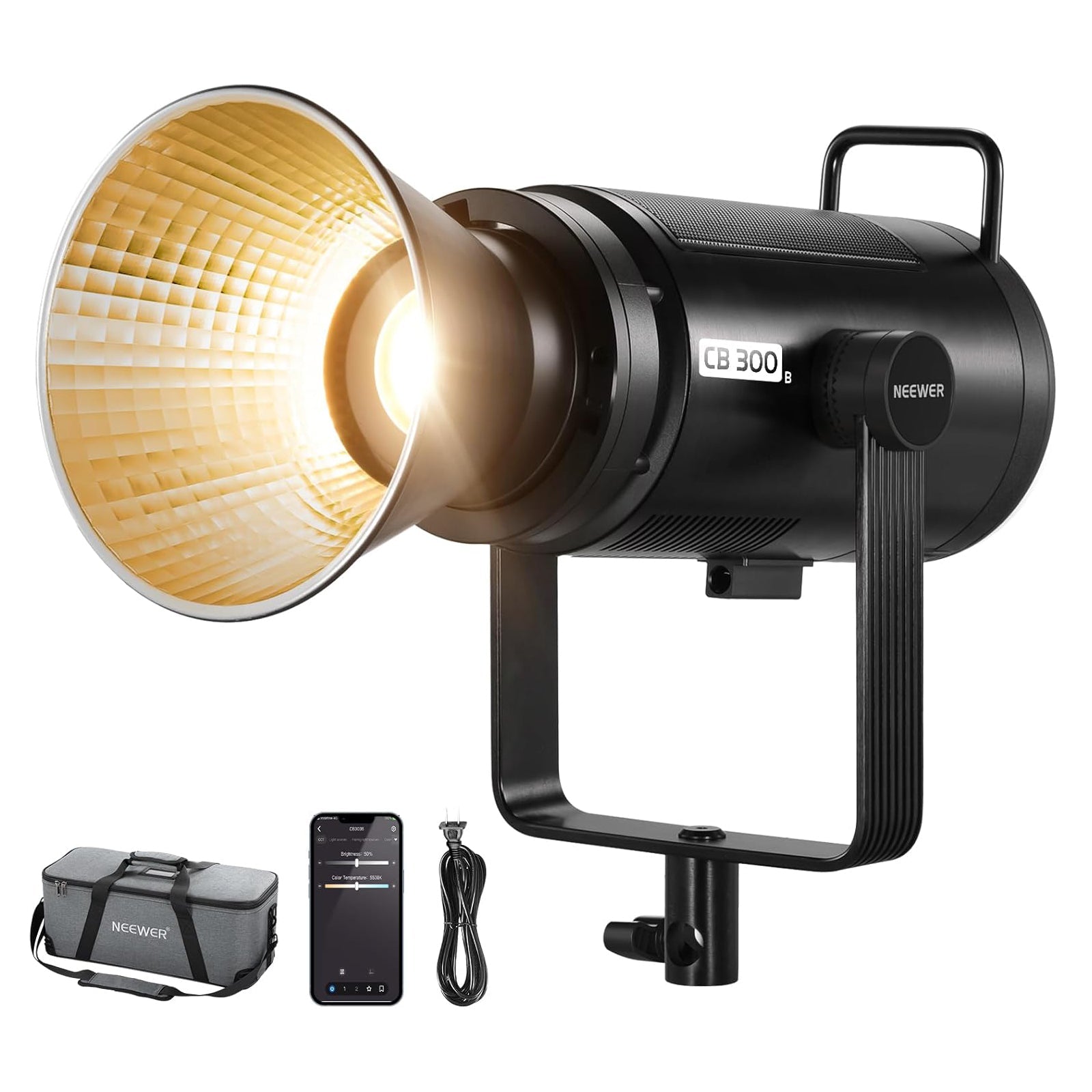 NEEWER C300B Bi-Color Video Light with App Control