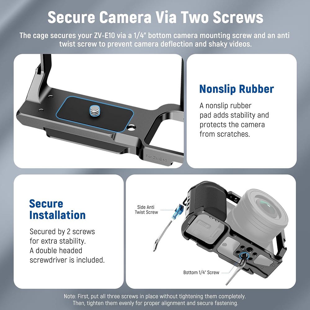 NEEWER CA003S Sony ZV-E10 Camera Cage