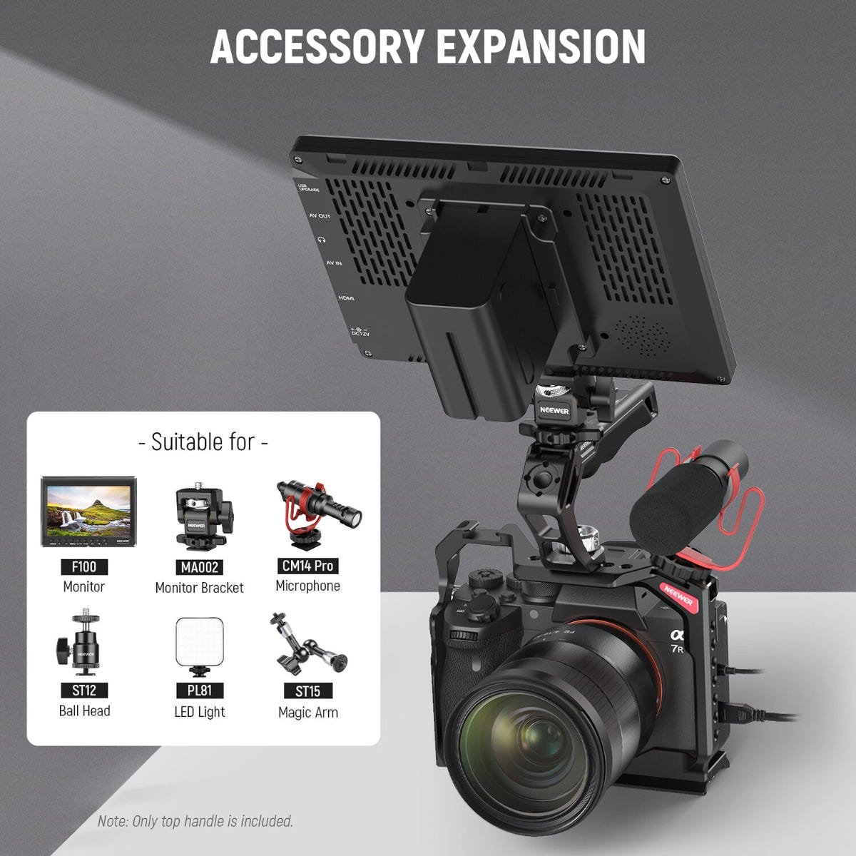 NEEWER CA007 Top Handle for Camera Cage