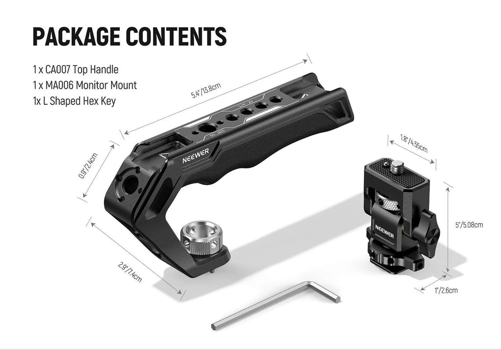 NEEWER CA007 Top Handle and MA006 Monitor Mount