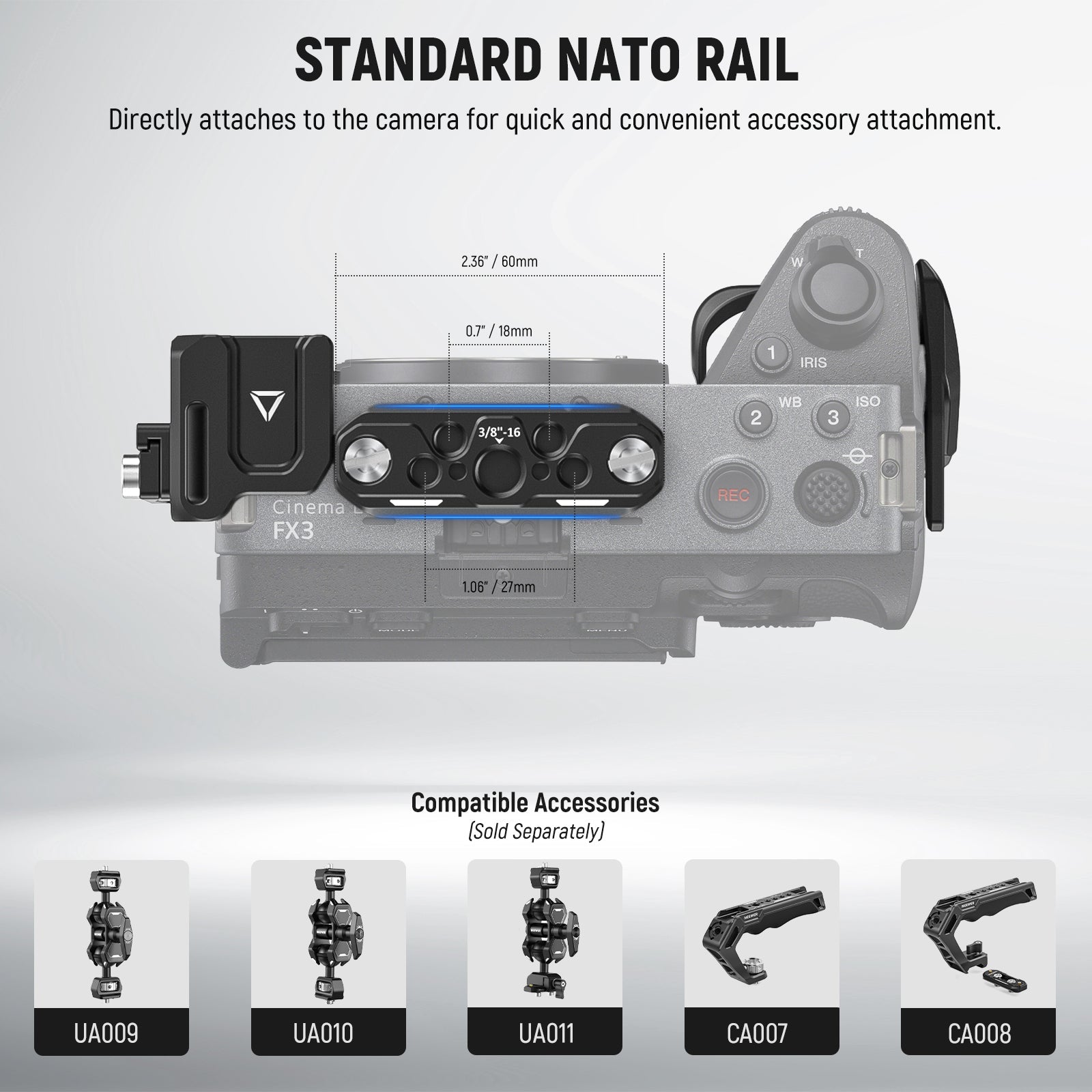NEEWER CA011 Camera Cage with HDMI Cable Clamp - Sony FX3