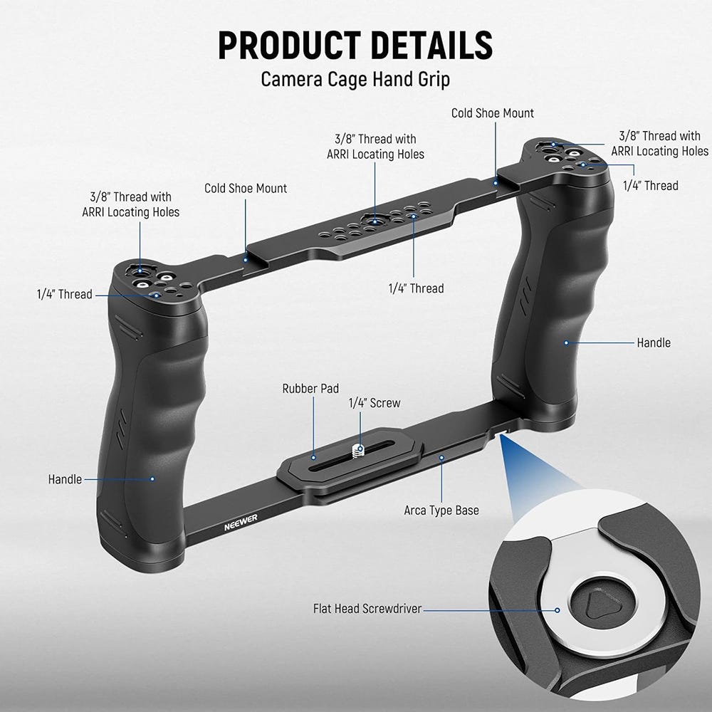 NEEWER CA016T Universal Camera Cage and Top Handle