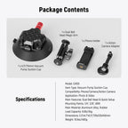 NEEWER CA105 4.5" Suction Cup Camera Mount with Magic Arm