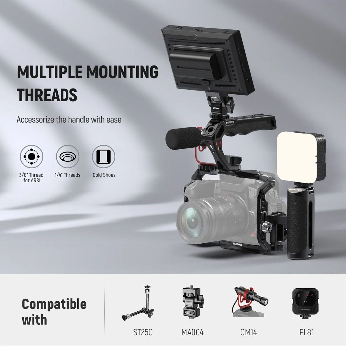 NEEWER CA107 Top Handle for Camera Cage