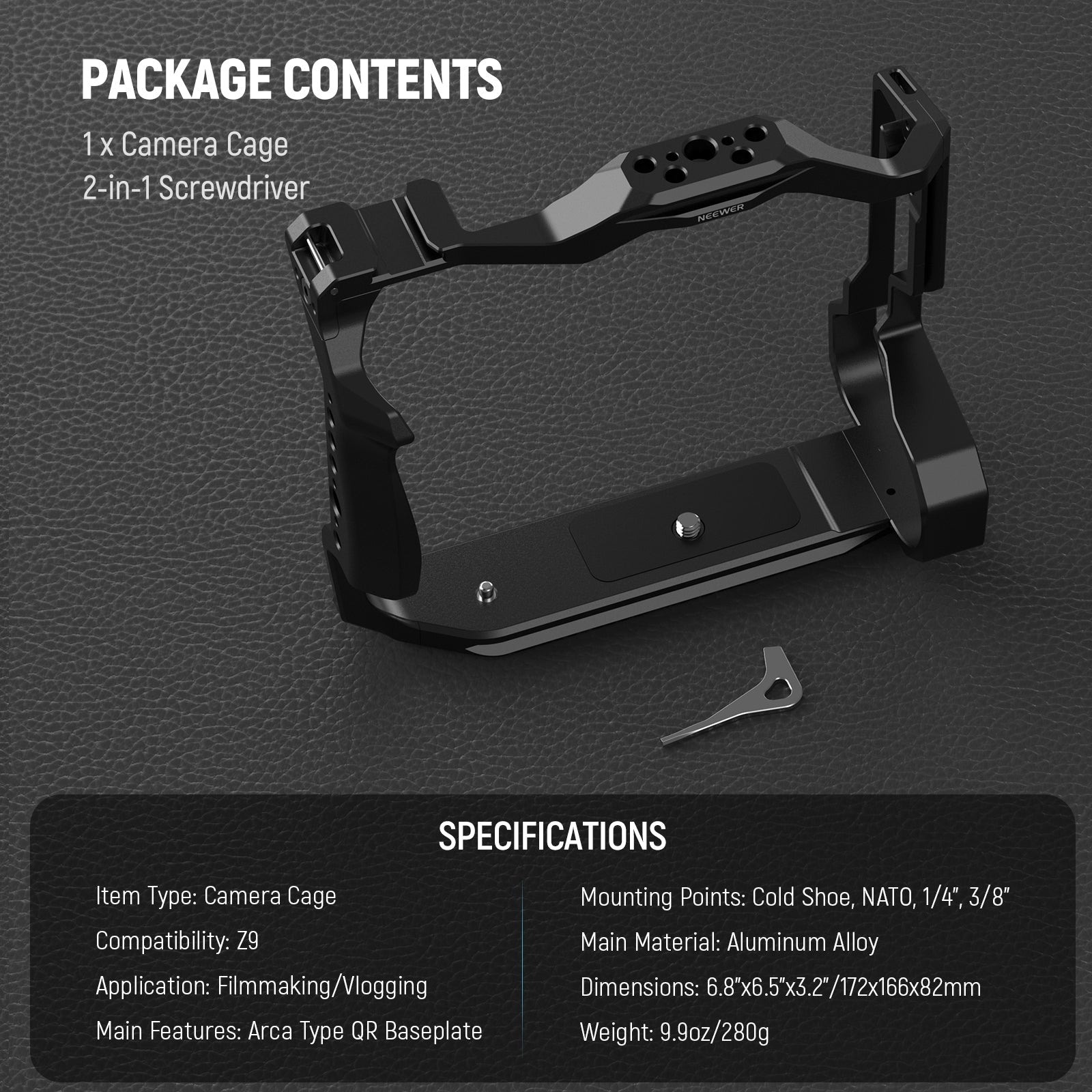 NEEWER CA118 Camera Cage - Nikon Z9