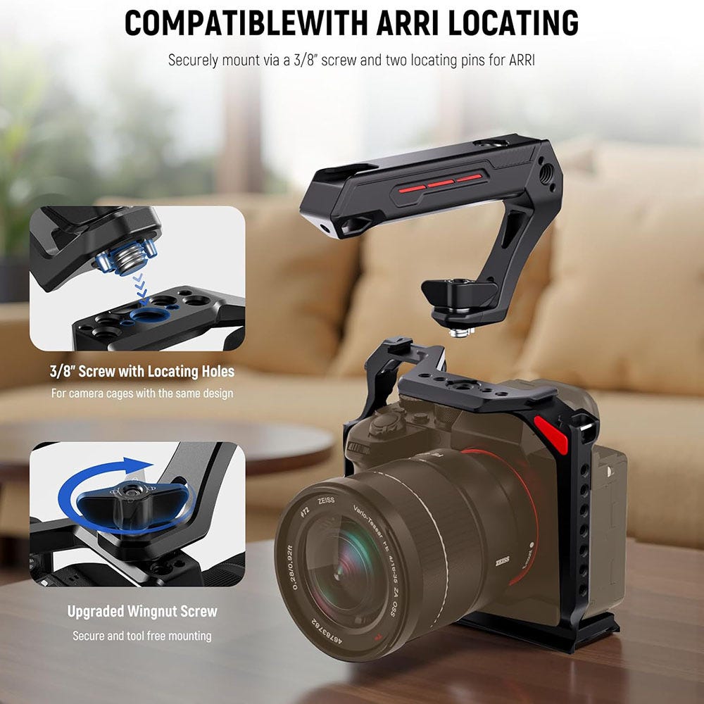 NEEWER CA142 Lightweight Top Handle for Camera Cage