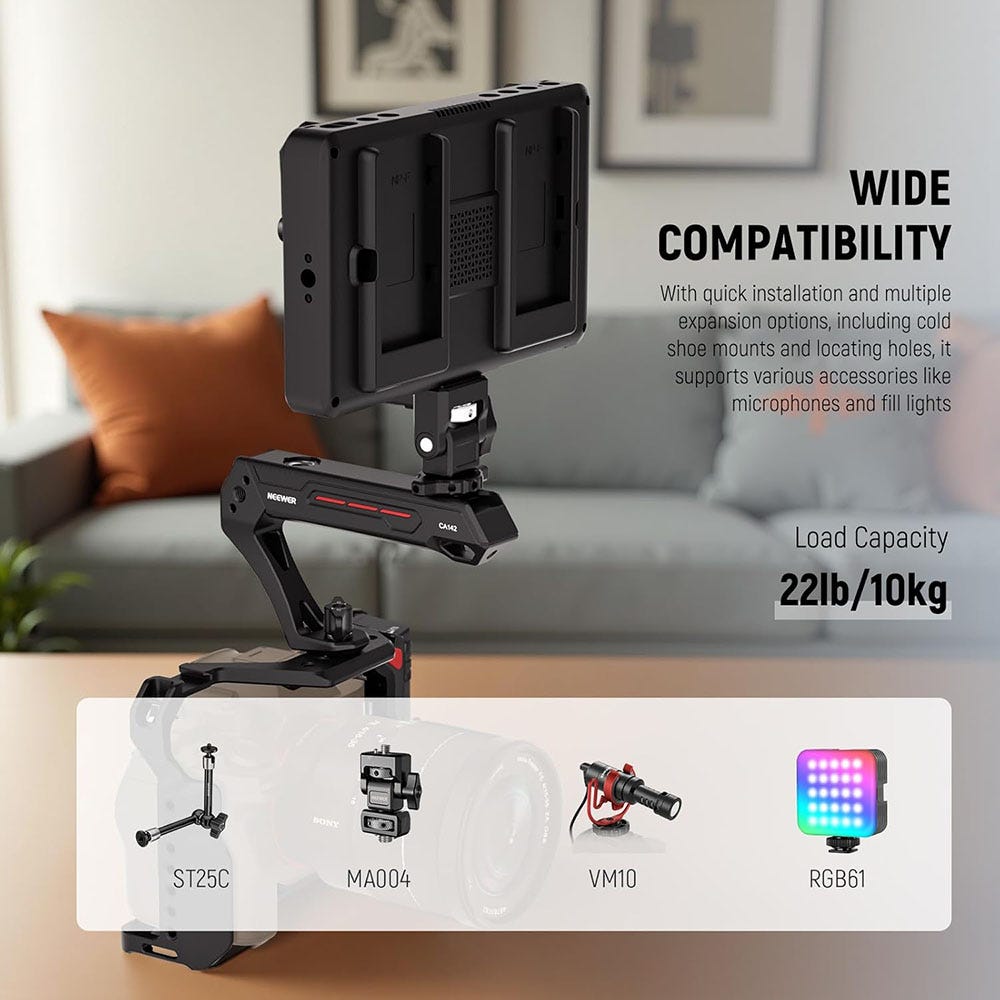 NEEWER CA142 Lightweight Top Handle for Camera Cage