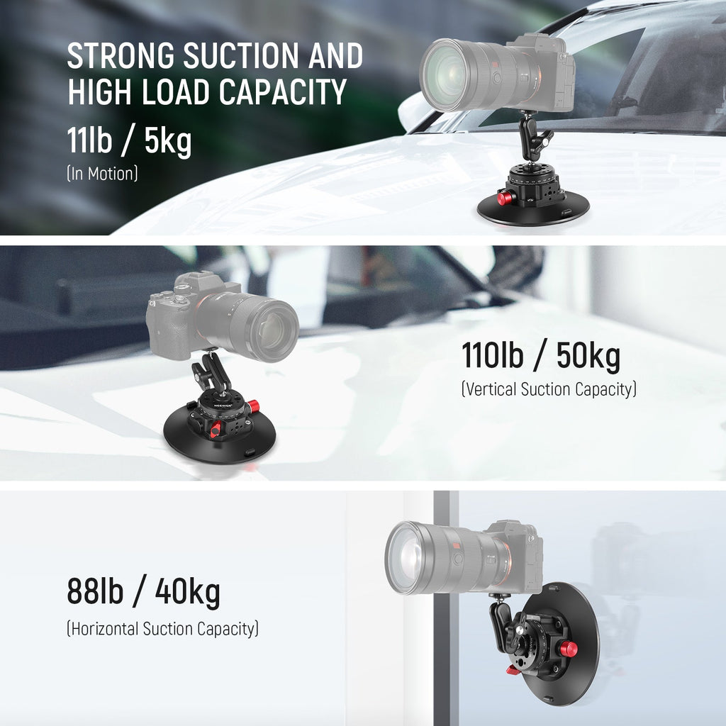 NEEWER Camera Suction Cup Mount 