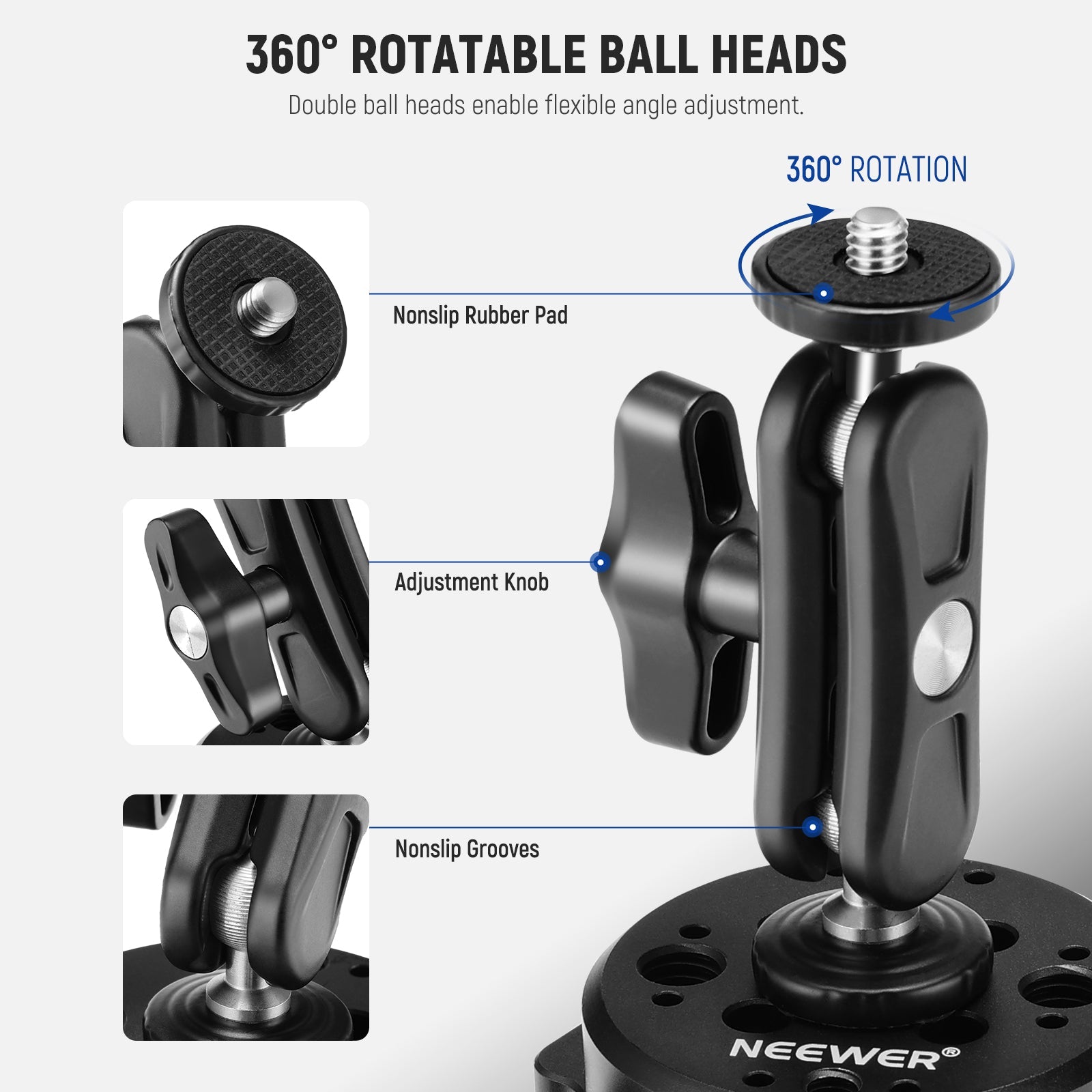 NEEWER Camera Suction Cup Mount 