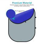 NEEWER Chroma Key Backdrops Blue/Gray - 1.5x2m