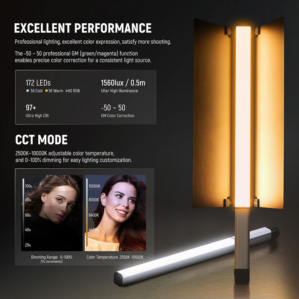NEEWER CL124 II RGB Handheld LED Video Light