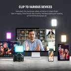 NEEWER CL67C RGB LED Video Light Kit with Phone Clip