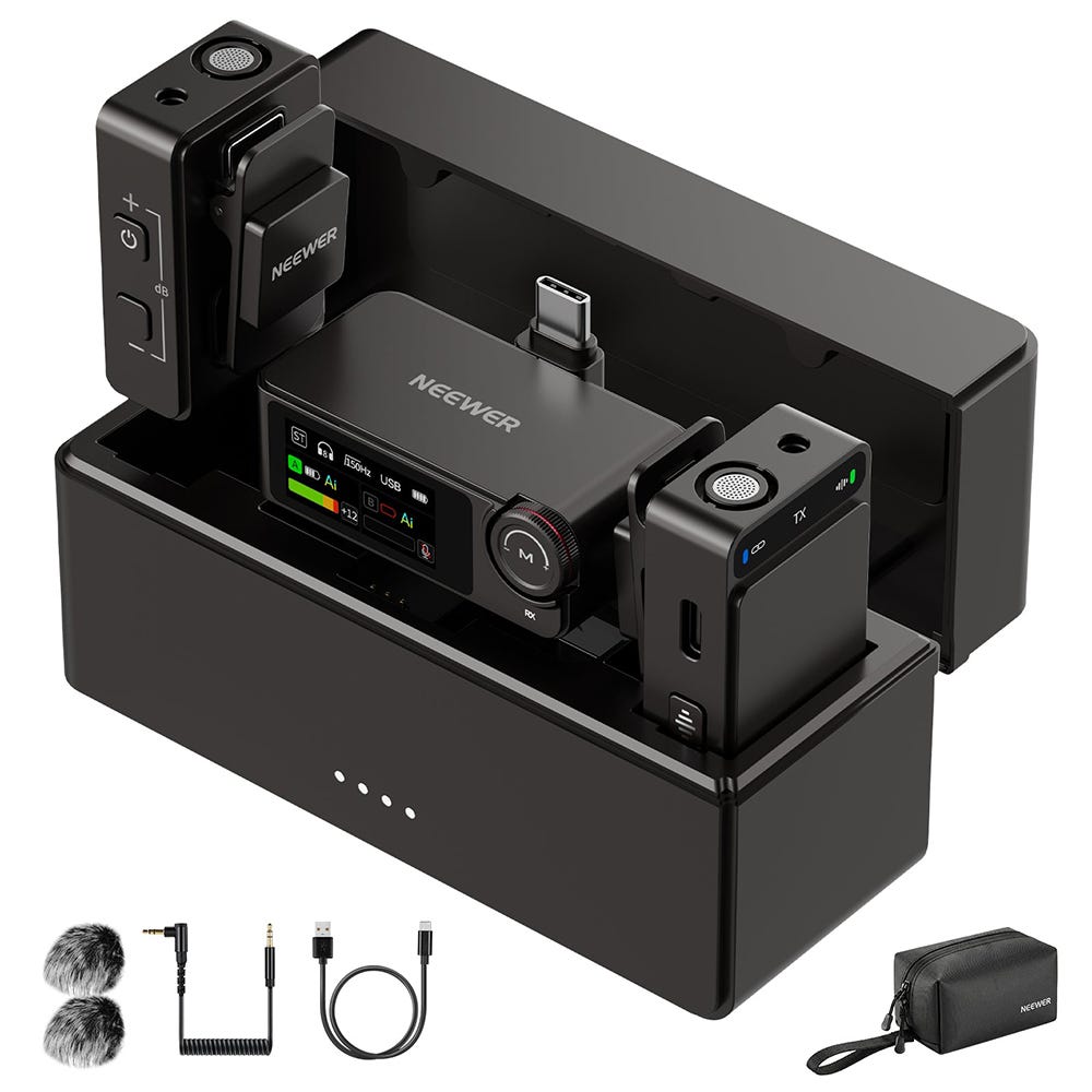 NEEWER CM36 Wireless Lavalier Microphone