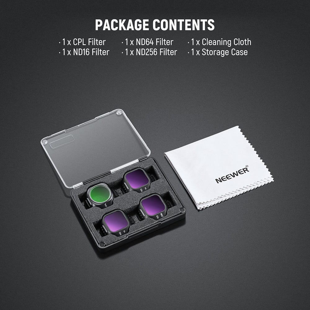 NEEWER CPL/ND Filter Kit for DJI Mini 5 Pro - 4 Pack