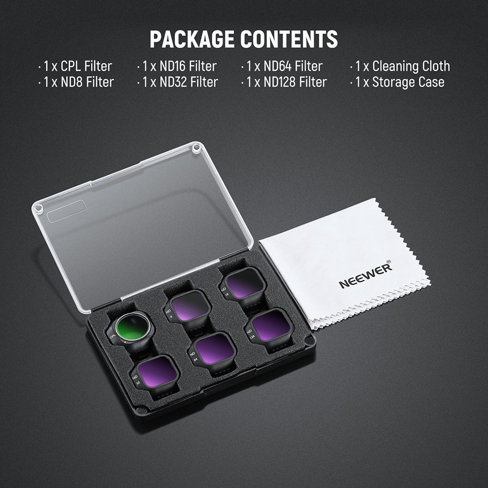 NEEWER CPLND Filter Kit for DJI Mini 5 Pro - 6 Pack