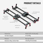 NEEWER CS1M 40cm Carbon Fiber Camera Slider