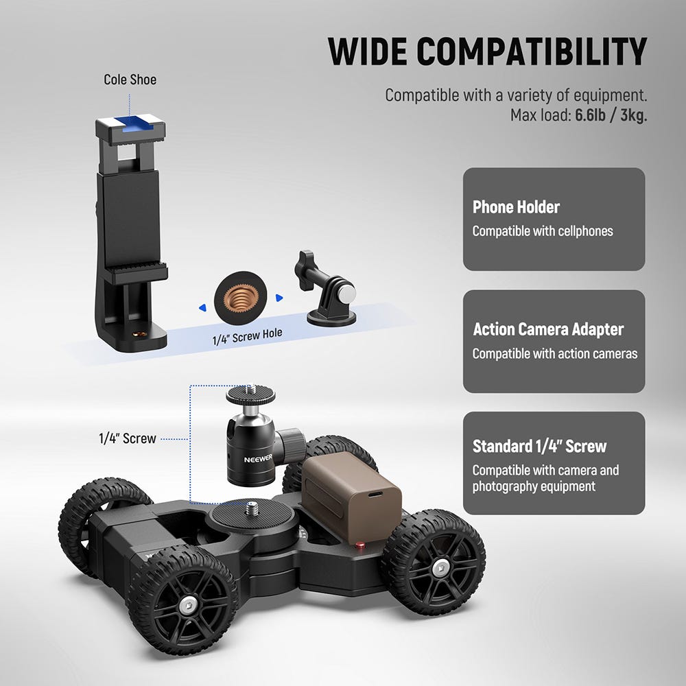 NEEWER DL400 Motorized Camera Dolly with App Control